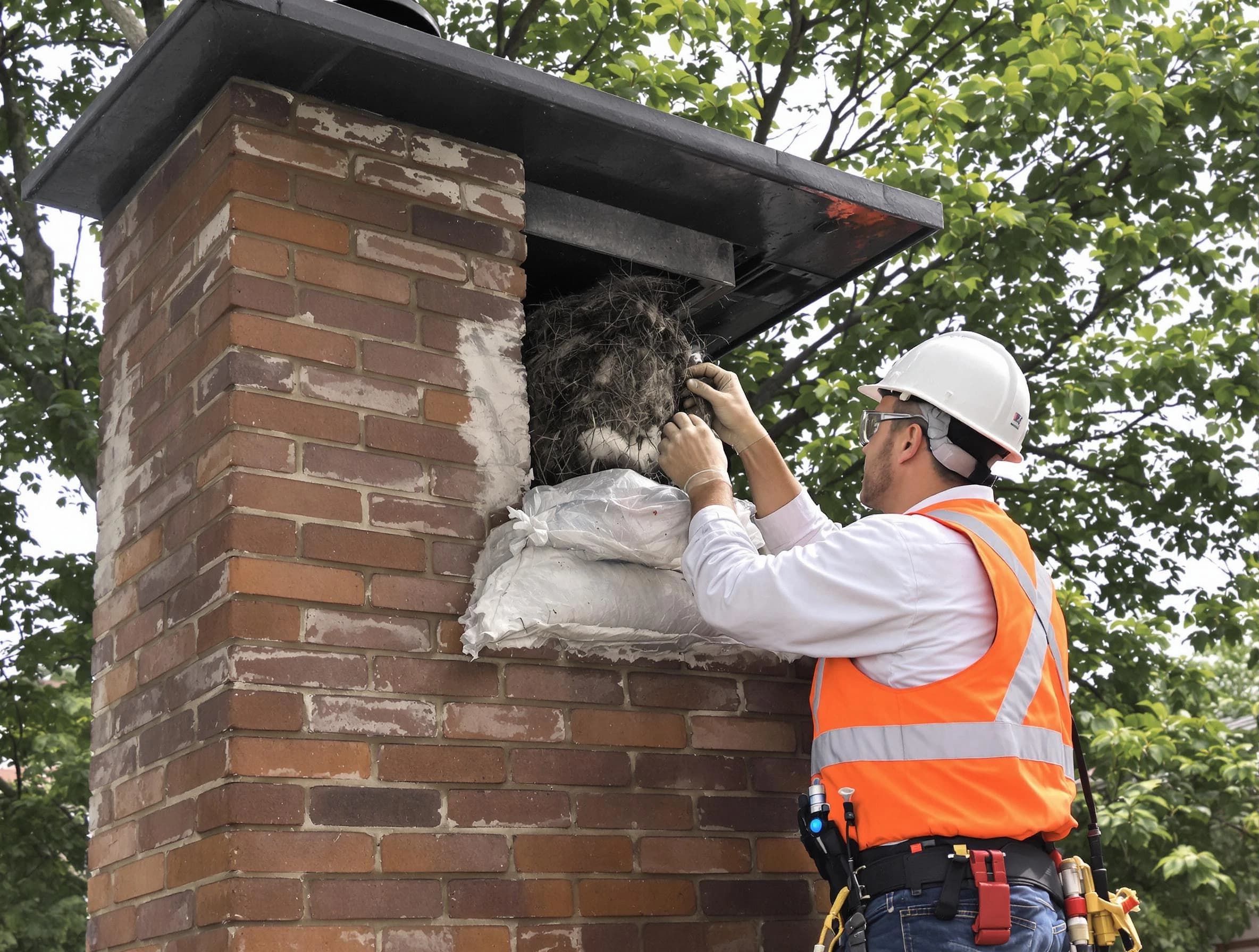 Humane removal of debris and animals by Homeacre-Lyndora Chimney Sweep in Homeacre-Lyndora, PA