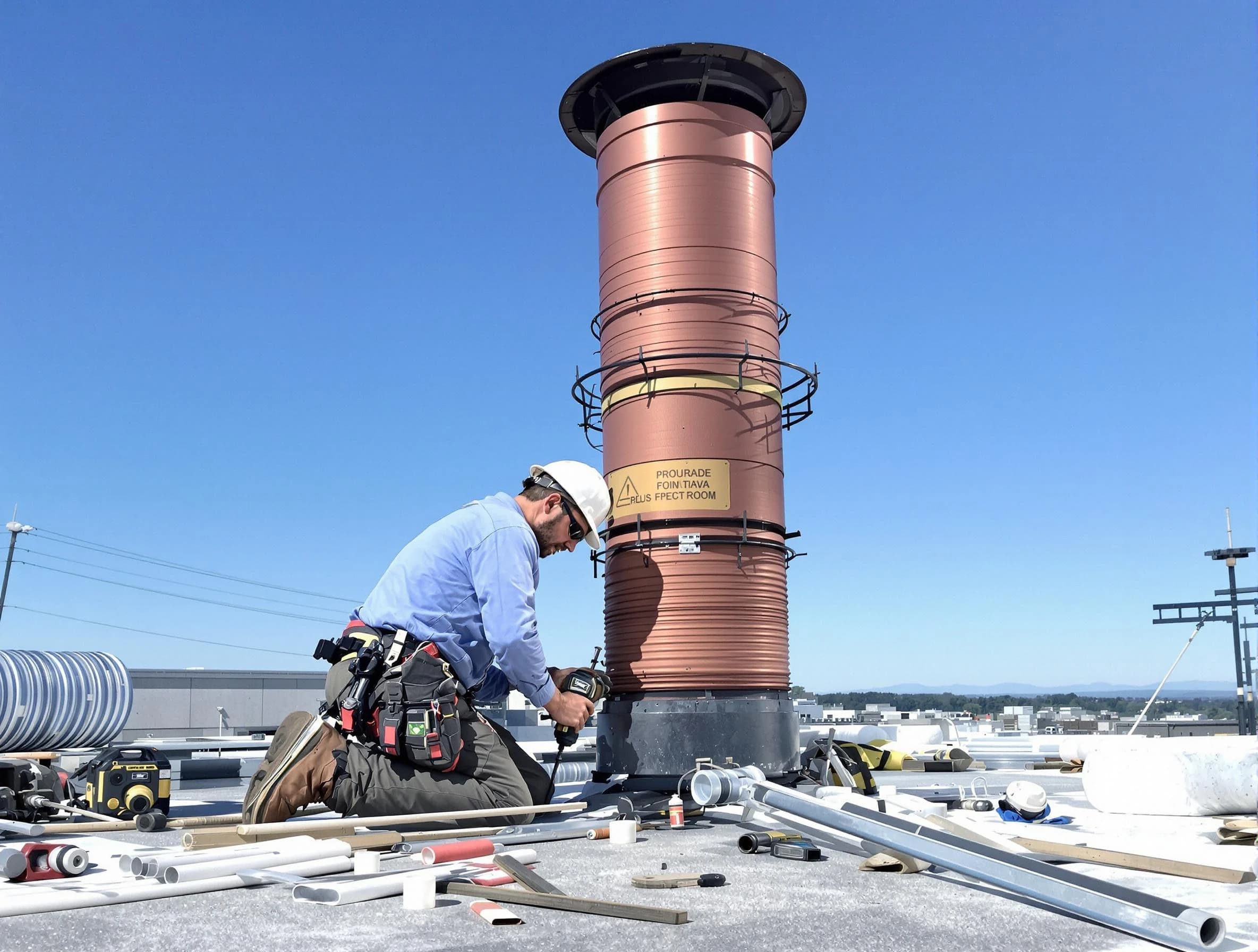 Installed chimney liner by Homeacre-Lyndora Chimney Sweep in Homeacre-Lyndora, PA
