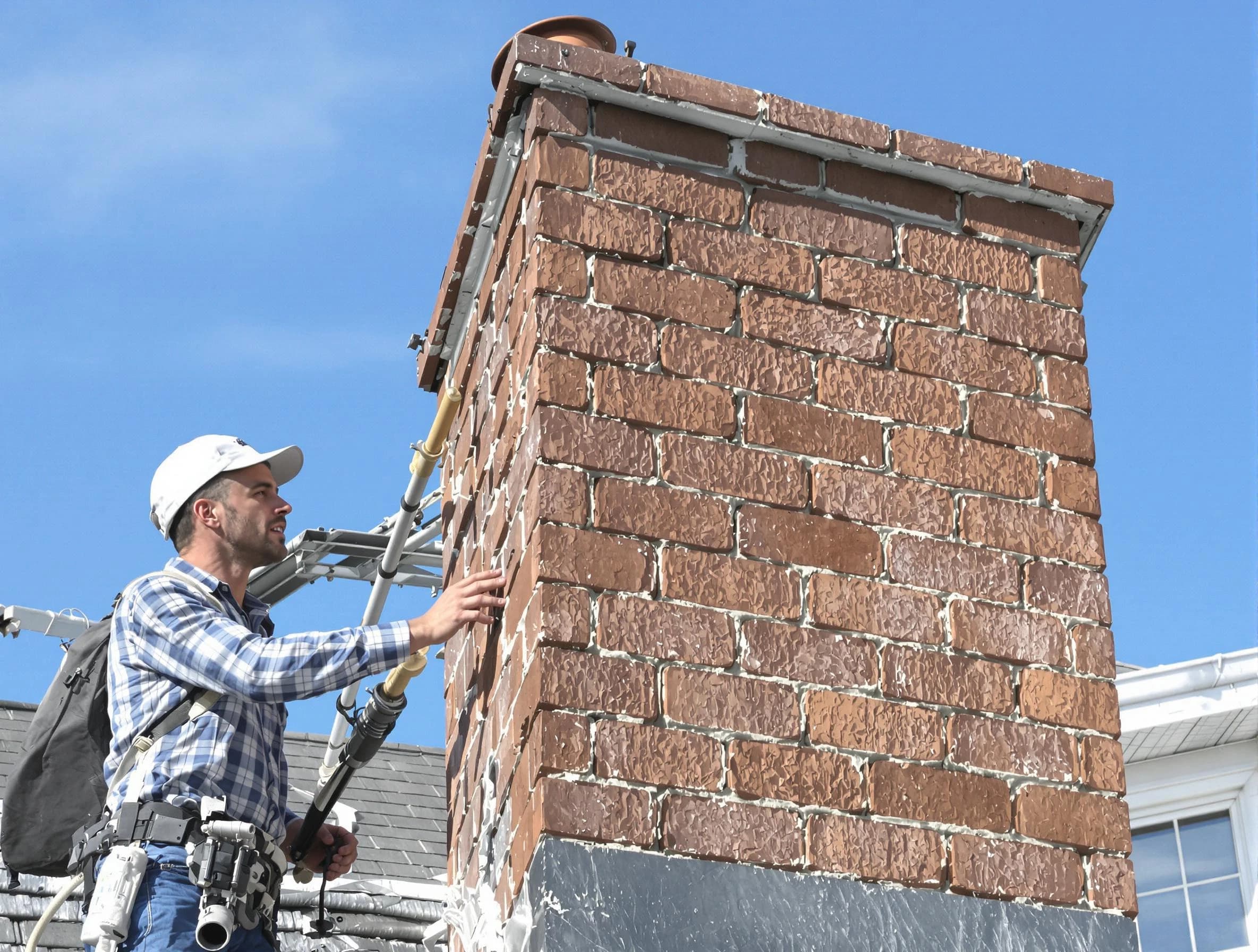 Brickwork for a chimney rebuild by Homeacre-Lyndora Chimney Sweep in Homeacre-Lyndora, PA