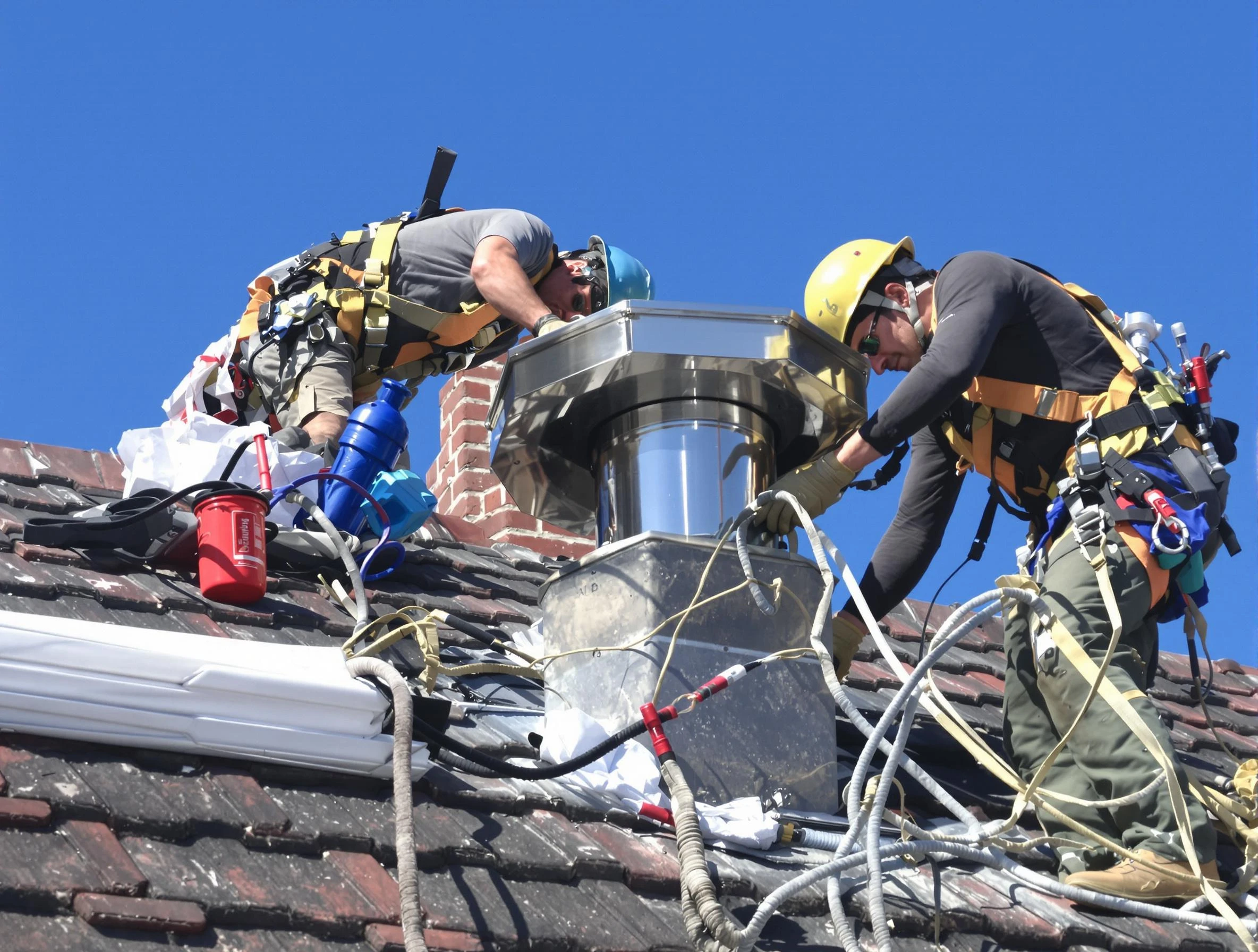 Protective chimney cap installed by Homeacre-Lyndora Chimney Sweep in Homeacre-Lyndora, PA