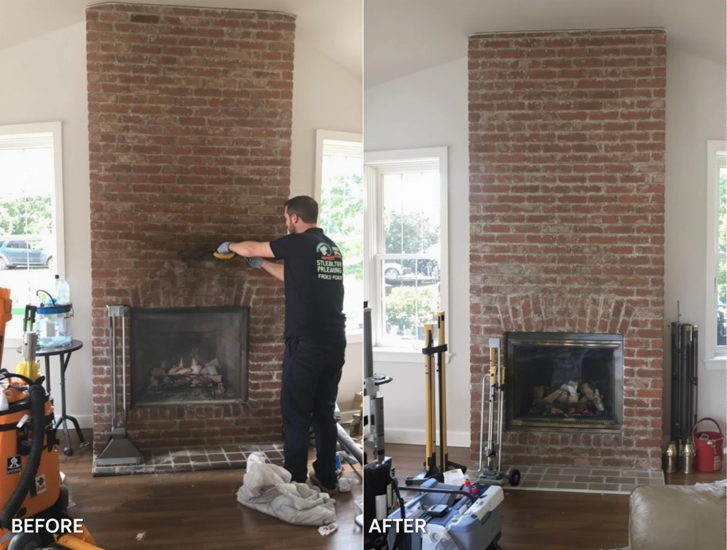 Finished chimney sweeping service by Homeacre-Lyndora Chimney Sweep in Homeacre-Lyndora, PA